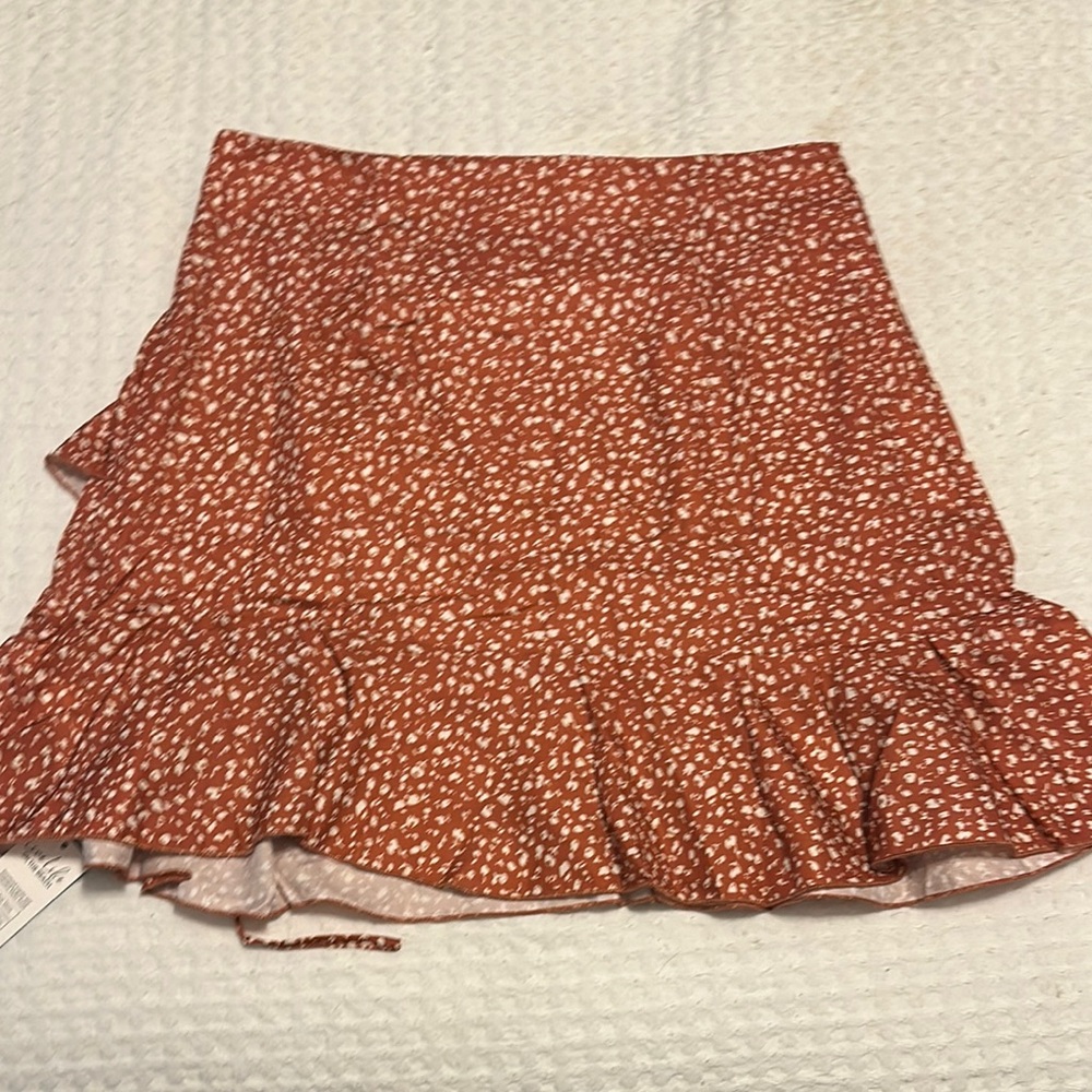 Women's Ruffled Red Skirt
